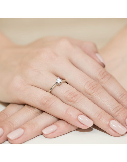 Pierscionek W220b-0,30ct