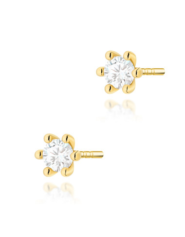 KOLCZYKI K0222 2 x 0,15ct