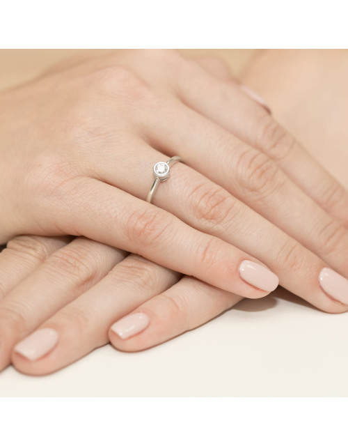 Pierscionek W224b-0,25ct