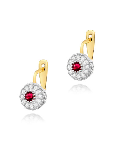 KOLCZYKI K0284 RUBIN