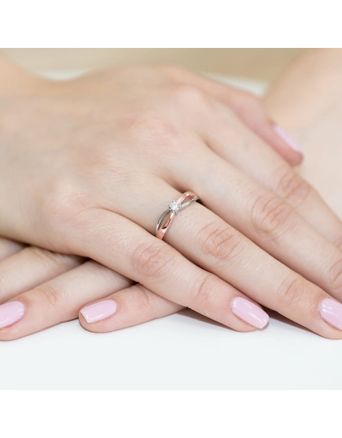 Pierscionek W248-0,10ct