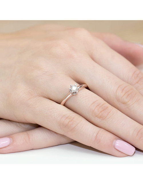 Pierscionek W267-0,30ct