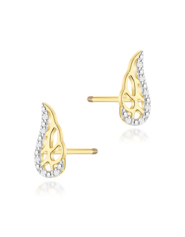 KOLCZYKI CK-01 0,06CT