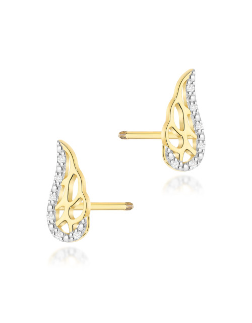 KOLCZYKI K0043 0,06CT