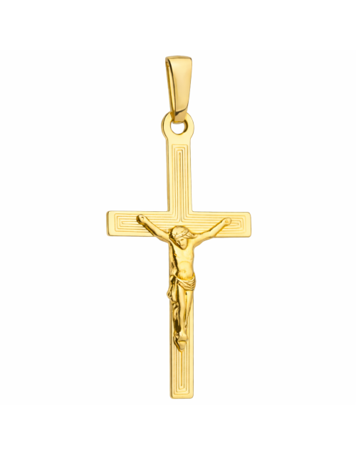 Krzyżyk złoty z Jezusem pr. 375 (Gramatura: 0.78)