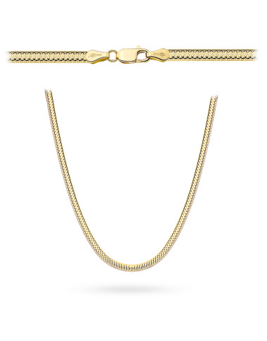 Naszyjnik złoty jednostronnie diamentowany 3mm (Rozmiar: 45 cm pr. 585 Gramatura: 6.34)