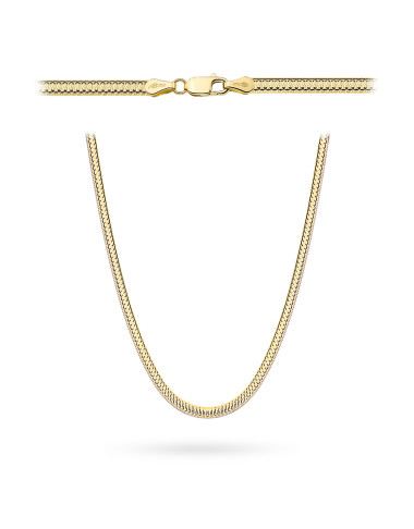 Naszyjnik złoty jednostronnie diamentowany 2,5mm (Rozmiar: 42 cm pr. 585 Gramatura: 4.22)