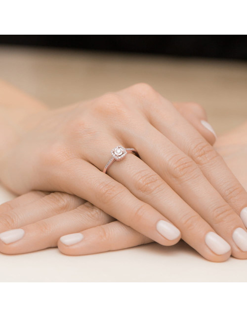 Pierscionek W462 0,21ct