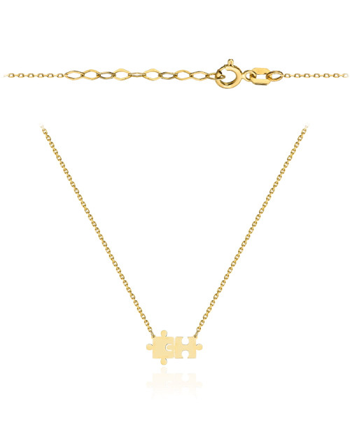 Naszyjnik złoty puzzle (Gramatura: 0.80)