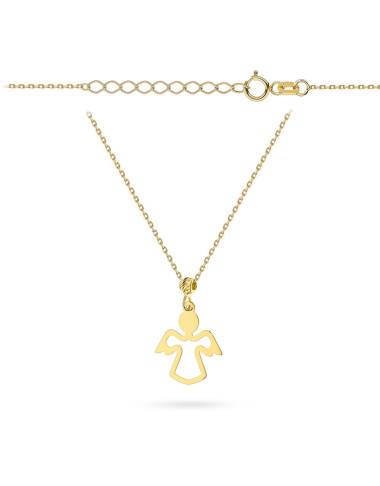 Naszyjnik złoty anioł super lekki (Gramatura: 0.82)