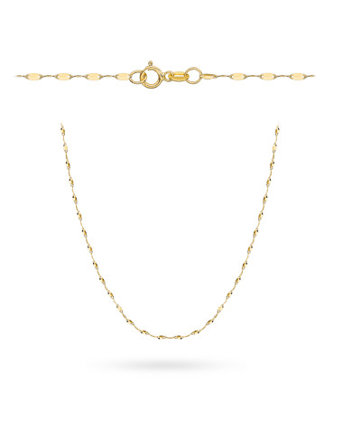 Naszyjnik złoty - finezja (Rozmiar : 45 cm pr. 585 Gramatura: 0.83)