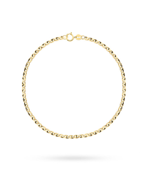 Bransoletka pr. 585 splot gucci na nogę (Gramatura: 1.16)