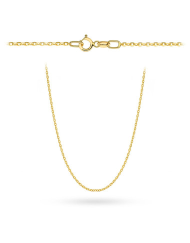 Łańcuszek złoty - splot rolo diamentowany 50 cm pr. 585 (Gramatura: 1.02)