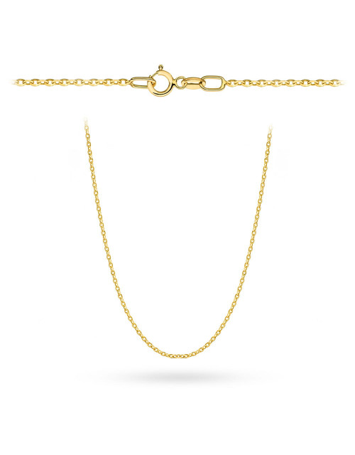 Łańcuszek złoty - splot rolo diamentowany 50 cm pr. 585 (Gramatura: 0.97)